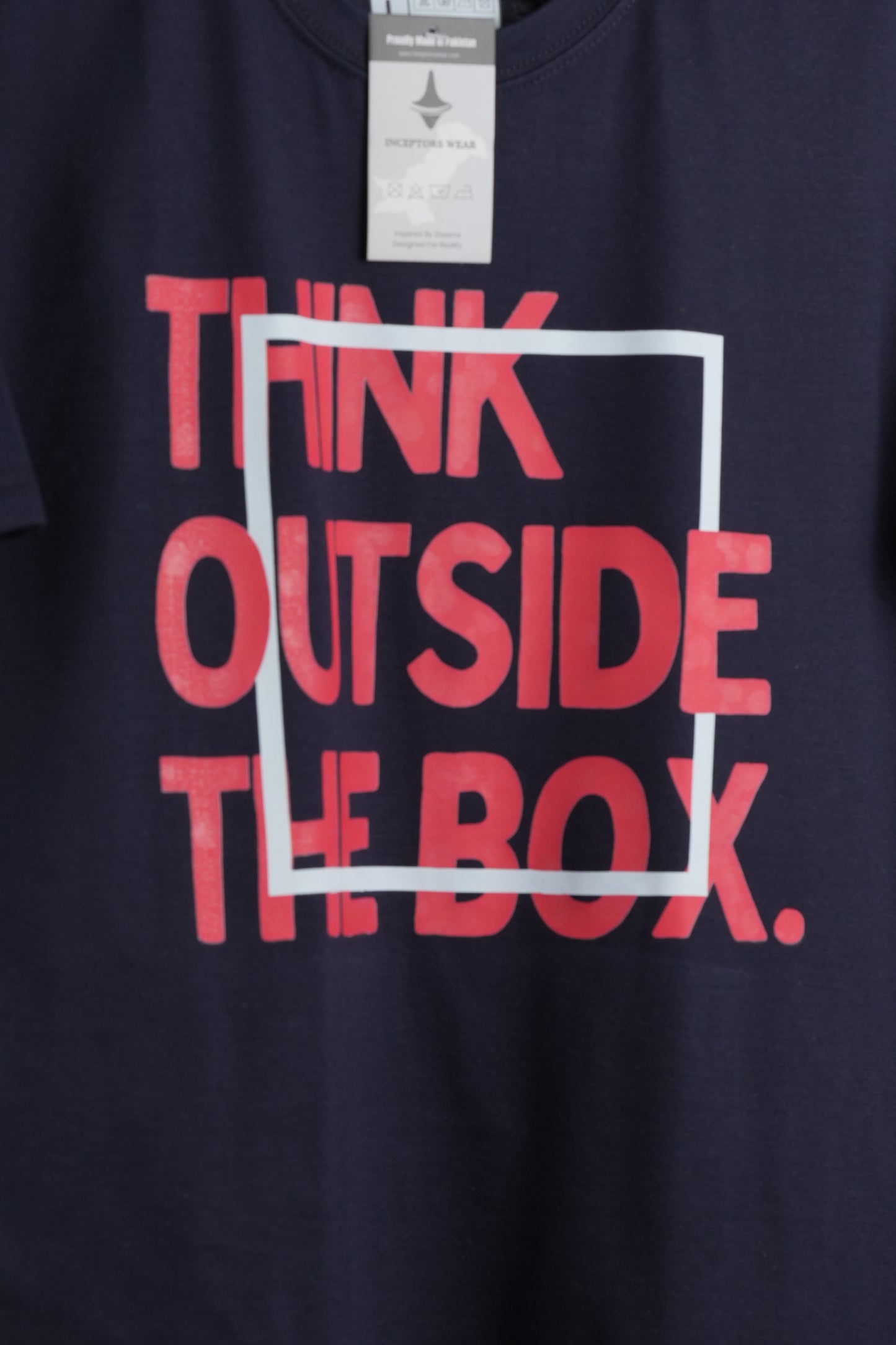Navy Blue Think Out of the Box T-Shirt – Inceptors Wear