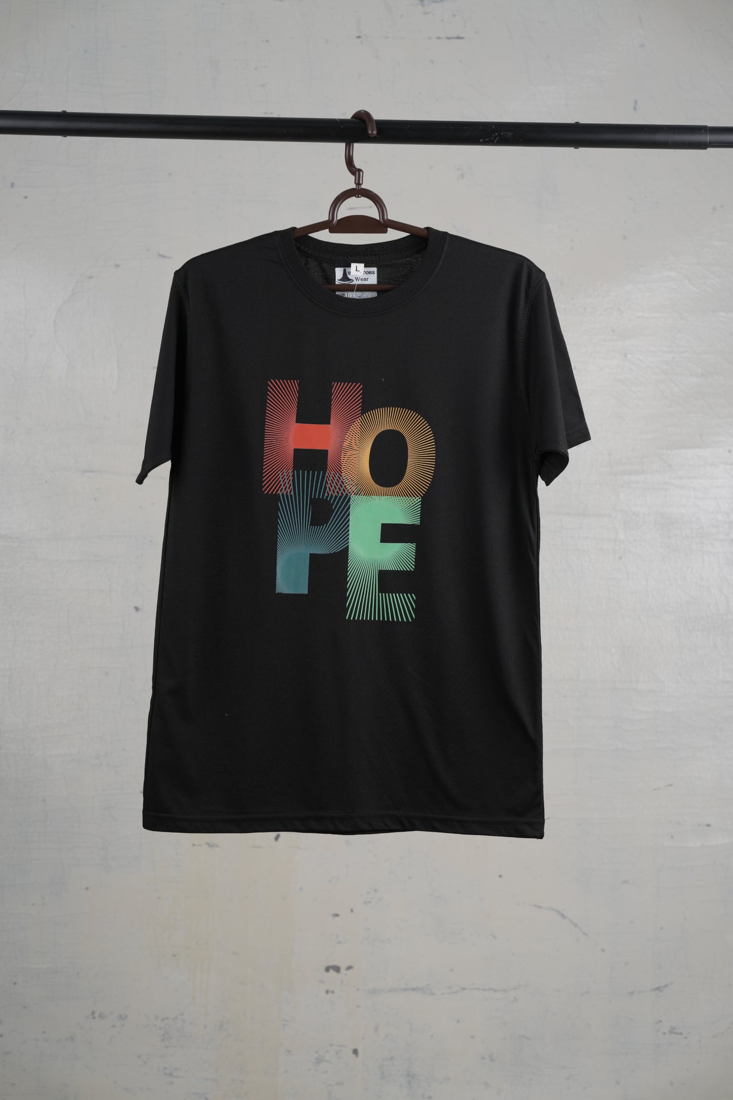 Navy blue "Hope" T-shirt by Inceptors Wear featuring a minimalist yet inspiring design, crafted from premium breathable fabric for everyday comfort.