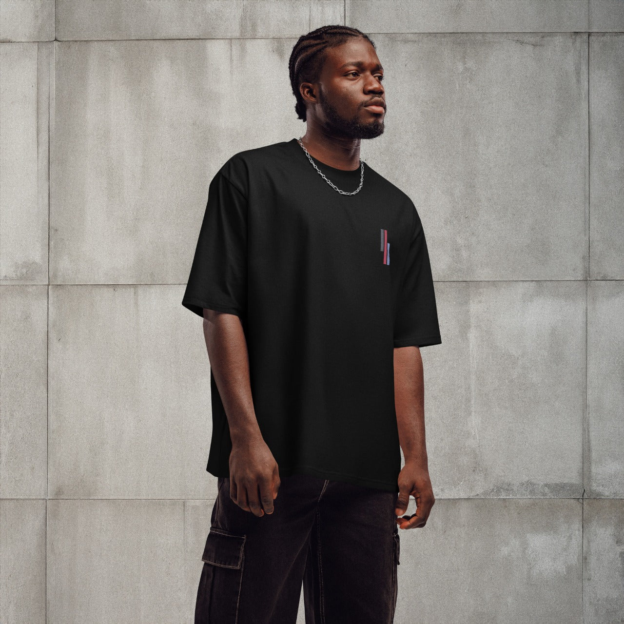 Oversized Graphic Drop Shoulder T-Shirt – Bold Streetwear (D-04)