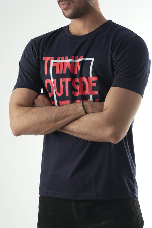 Navy Blue Think Out of the Box T-Shirt – Inceptors Wear